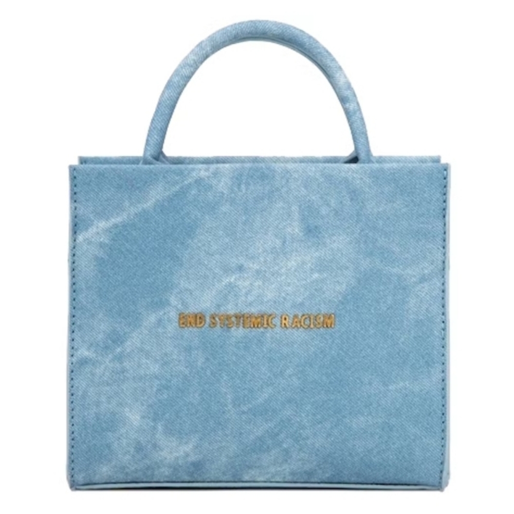 Brandon Blackwood, ESR Tote, in Blue Wax Denim